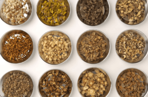 Herbal ingredients in bowls 2